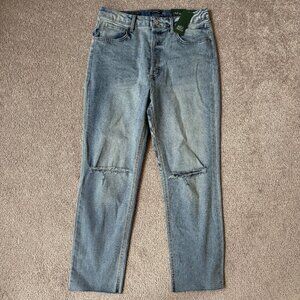 NWT wild fable Women's Super High-Rise Slim Straight Medium Wash Jeans Size 14